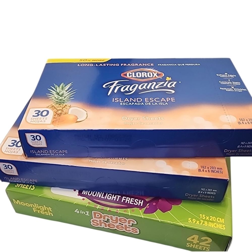 Clorox Fragranzia Dryer Sheets Trio - Blue and Green